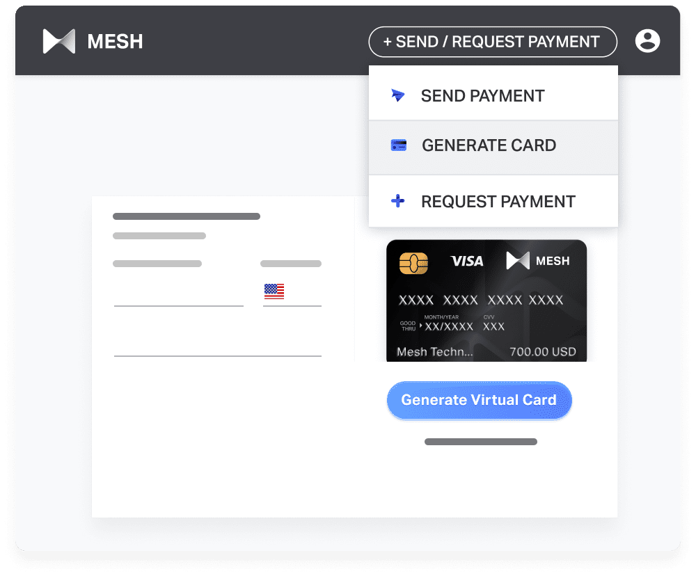 Corporate virtual card payments