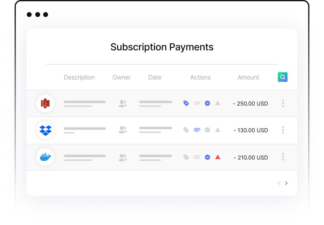 manage all SaaS Subscriptions in One Place