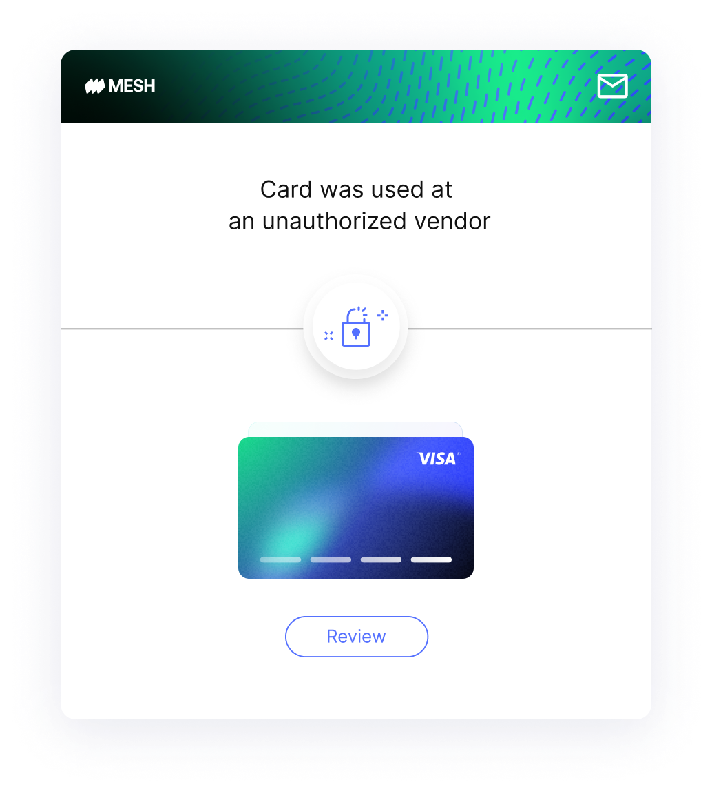 payments are always safe when you pay with Mesh cards