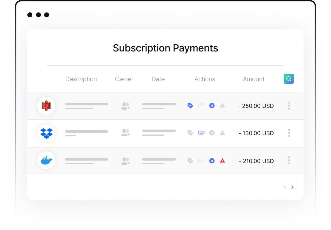 manage all SaaS Subscriptions in One Place