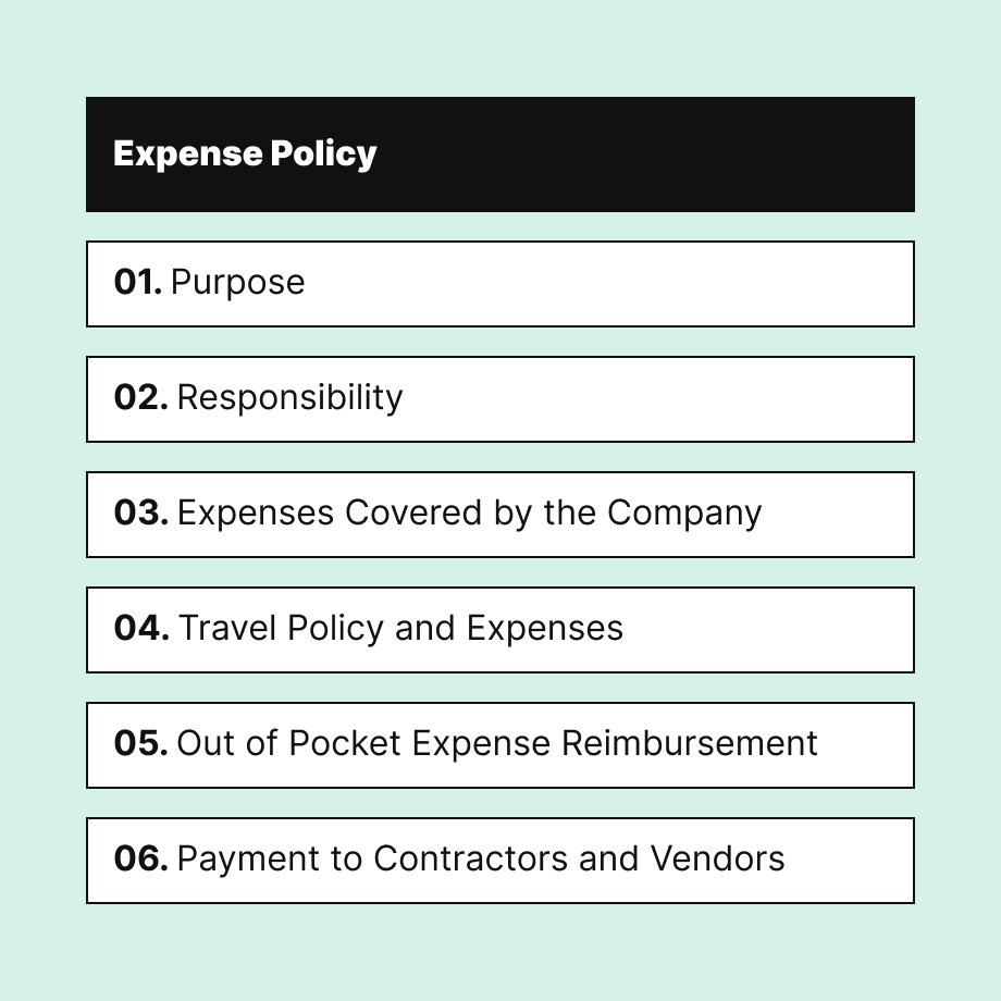 company Expenses Policy template