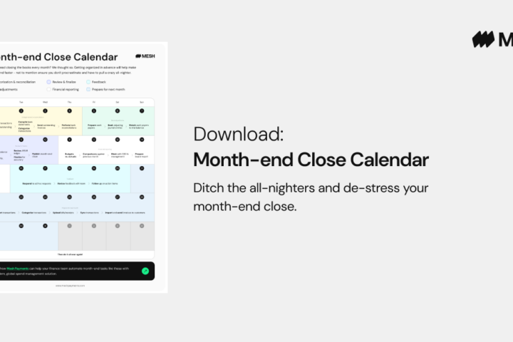 Download: Month-end Close Calendar