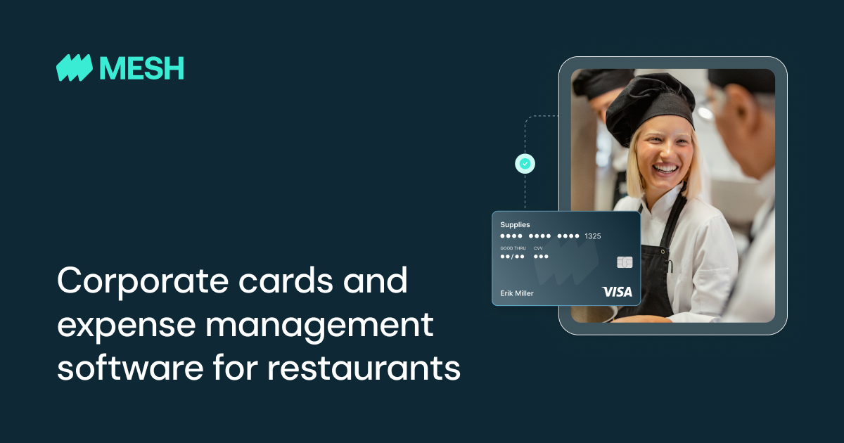 Corporate cards and expense management software for restaurants | Mesh